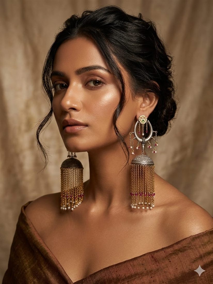 Minorma handcrafted oxidised artificial fashion jewellery